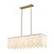 Z-Lite Viviana Linear Chandelier, 5-Light, 11.5 In.W x 40.75 In.L x 11.5 In.H, Rubbed Brass/Alabaster 345-40L-RB - alternate 5